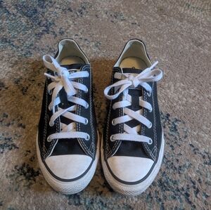 Classic Black and White Kids Sneakers